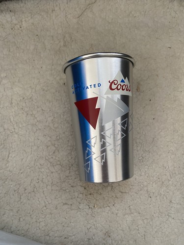 Coors beer metal cup - coors,