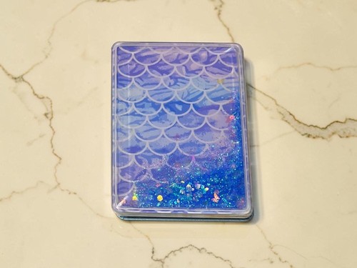 Blue mermaid pattern - mermaid, printed