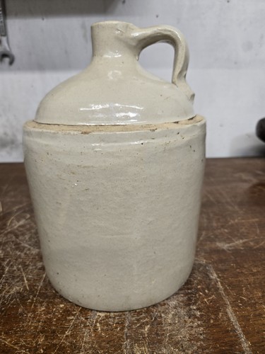Antique stoneware whiskey - whiskey, jug