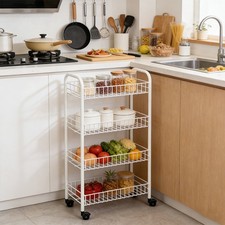 4 Tier Metal Rolling Utility