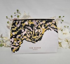 Ted Baker Women's Animal Print Fabric Make-up Bag New Without Tags