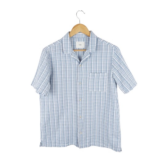 Folk mens blue - and, white