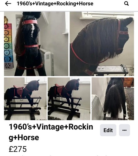 Rocking horse 1960s - horse,