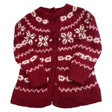 Vintage Abstract Knit Cardigan