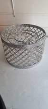 SILVER LAMP SHADE - SET OF 2