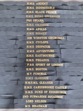 Modern Weave Royal Navy/Naval Cap Tallies - Assorted Lot Cap Tally Ribbon (Lot1)