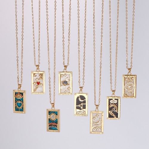 Rectangle sun moon - rectangle, enamel