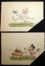CIRCA 1910 TWO ORIGINAL