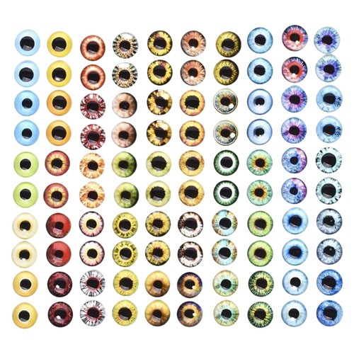100pcs random glass - 100pcs, eye