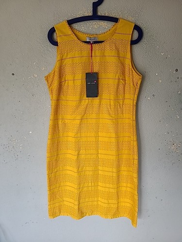 Per una yellow sleeveless - una,