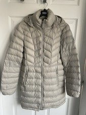 Ladies Stone Michael KORS Packable Down Fill Hooded Mid Padded Coat Size M
