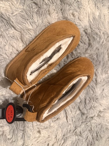 Brown suede style - style, lined