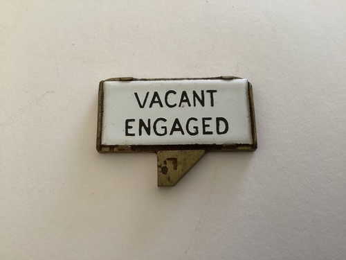 Original vacant engaged toilet - vacant/engaged,