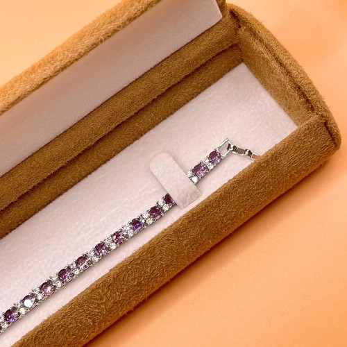 White gold finish purple - white,