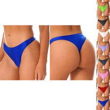 Womens Oil Shiny Panties Underwear Bikini See Through Thong Brief Underpant