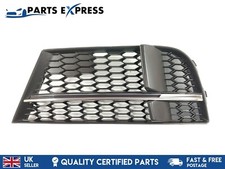AUDI S3 8V 2016-19 FRONT BUMPER FOG GRILL VENTED LEFT PASSENGER SIDE NEW CHROME