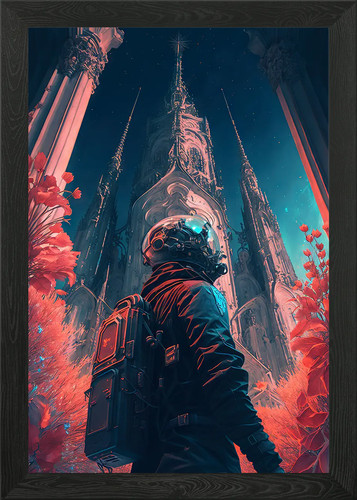 Space cathedral framed wall - cathedral,