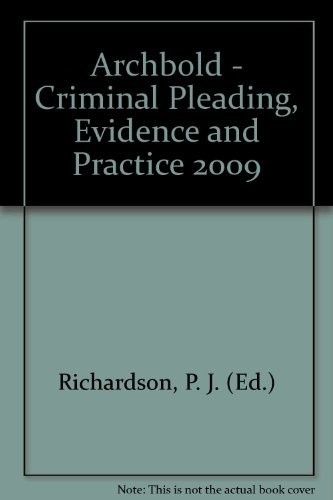 Archbold criminal pleading - -,