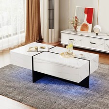 High-Gloss Coffee Table LED
