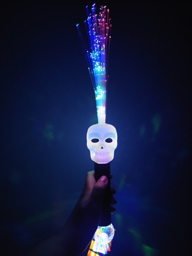 Skull light flashing fibre - up,