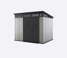 Keter Cortina LARGE Outdoor Garden Patio Home DURABLE 9 x 7ft Storage Shed Grey