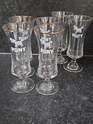 Vintage pony drinks glasses - vintage,