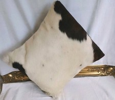 Cow Skin Real Hide Black and White Cushion 