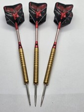 Eric Bristow style 20g  tungsten darts titanium gold finish 