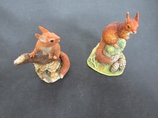 2x Border Fine Arts Figurines - B1543-  B0036 - Very Good Condition