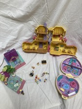 Polly Pocket Vintage Bundle Assorted Figures Lot includes complete shady tree