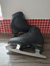 Edea Ice Fly Black Figure Ice Skates Size 235 E UK 2.5 Coronation Ace Blades 