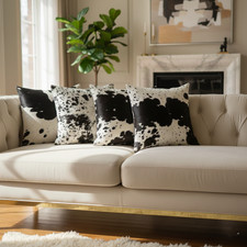 Set of 4 Pcs Black Real