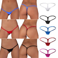 Women Mini Bikini Micro Thongs Solid Underwear T-back Knickers Lingerie Sexy ɞ
