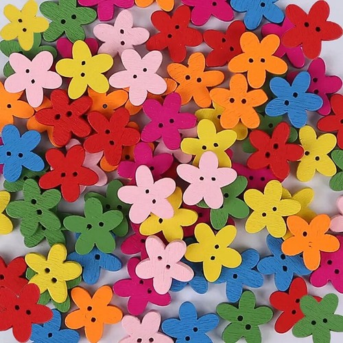 Wooden flower daisy - wooden,