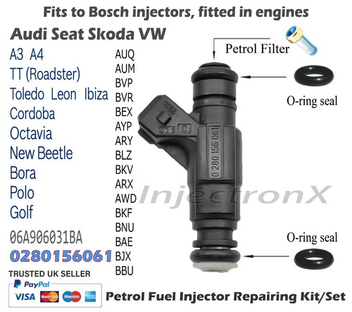 Fuel injector service - injector, kit