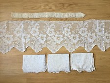Vintage style WHITE RIBBON decorative hang crochet door archway lace cloth trim