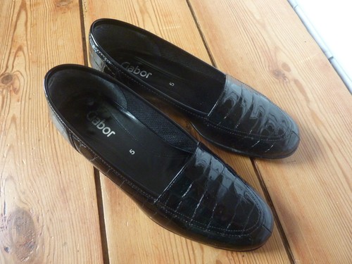 Ladies gabor aria black patent - gabor,