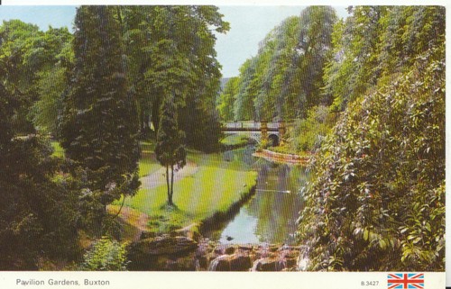 Derbyshire postcard pavilion - postcard,