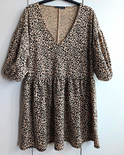 Boohoo beige black - beige, leopard
