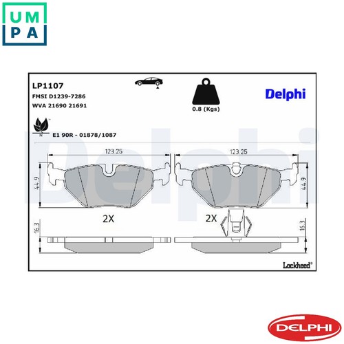 Brake pad set - brake,