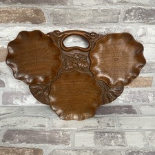 Vintage Wooden Carved Flowers