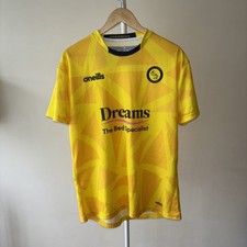 Rare O’Neills Wycombe Wanderers 2020 2021 Championship Yellow Away Shirt Large