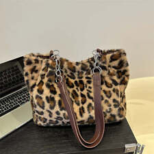 Leopard Print Tote Bag Fluffy