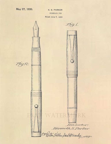 Parker duofold fountain pen - parker,