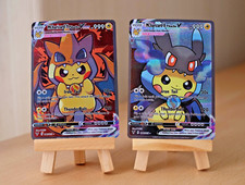 Mega Charizard X&Y Custom Pikachu Cosplay Pokemon Cards HOLO Anime Lot Bundle