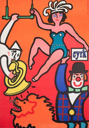 Cyrk clown balancing lady - balancing,