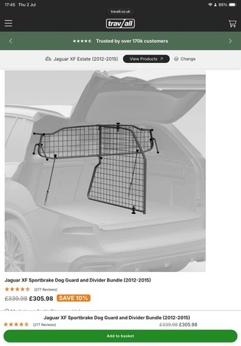 Travall dog guard and divider - guard,