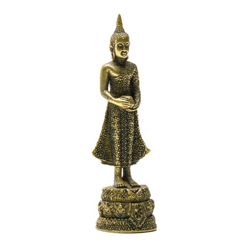 Chinese brass standing - brass, buddha