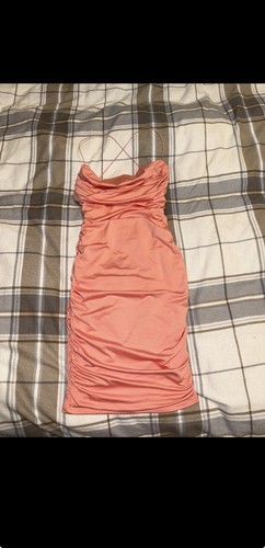 Polly pink ruched dress - pink,