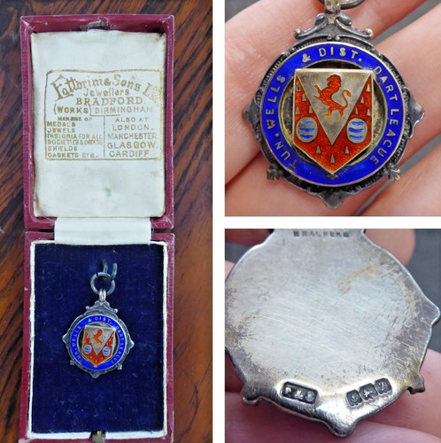 Vintage sterling silver fob - vintage,